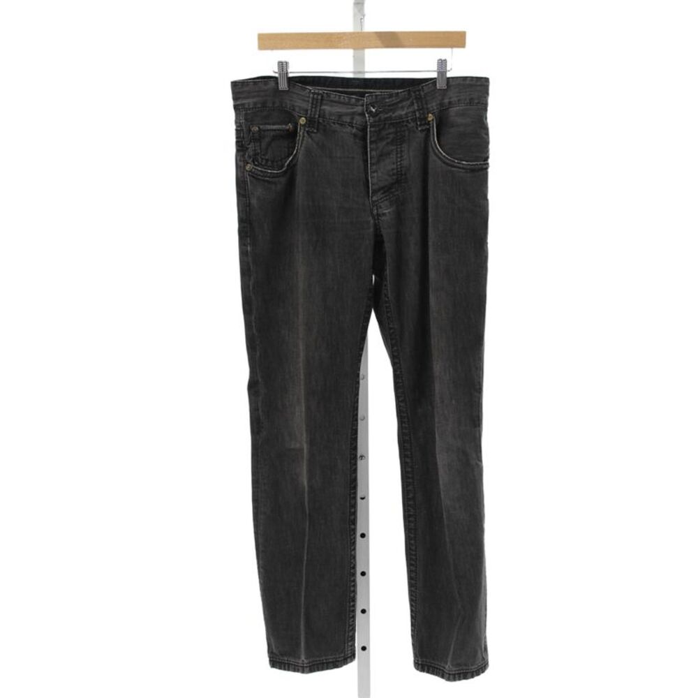 Stitch's Mens Straight Jeans Gray Cotton Button Size 34